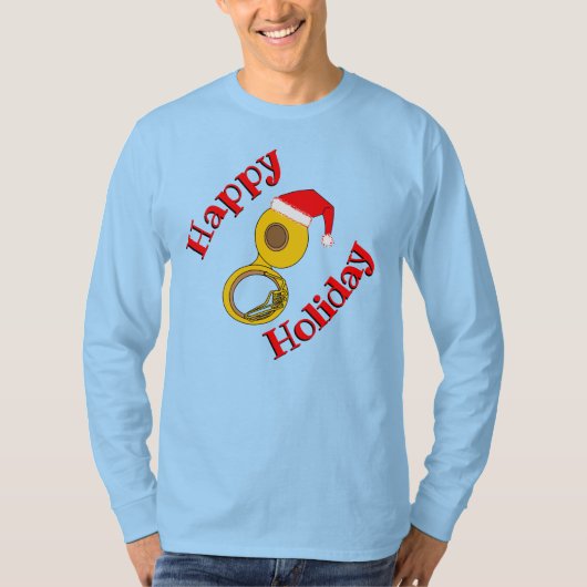 Santa Hat Tuba T-Shirt (Voorkant)