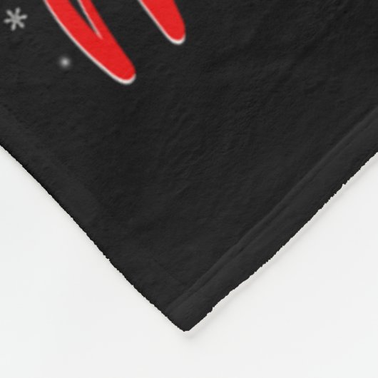 Santa Hat Ugly Xmas Funny Wolf Christmas Tree Fleece Deken (Hoek)