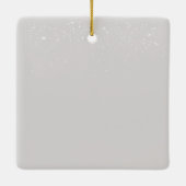 Santa hat Westie in het sneeuw ornament (Achterkant)