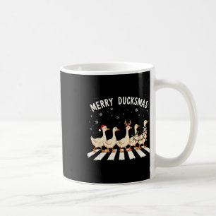 Santa Hat Xmas Eend Lover Merry Duckmas Funny Duck Koffiemok