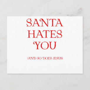 Santa Hates je Feestdagenkaart