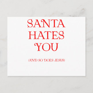 Santa Hates je Feestdagenkaart
