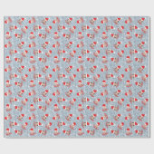 Santa Hats Custom Photo Wrapping Paper Cadeaupapier (Vlak)