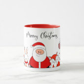 Santa & Helpers Christmas Mug Mok (Midden)