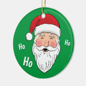 Santa (Ho, Ho, Ho) Keramisch Ornament (Links)