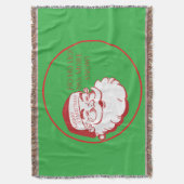 Santa HO HO HO No More Snow Cute Christmas Deken (Voorkant Verticaal)