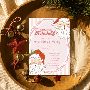 Santa Ho Ho Hos Grappige Vriendjes Kerstfeest Kaart