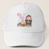 Santa Ho Ho Tshirts en Geschenken Trucker Pet (Voorkant)