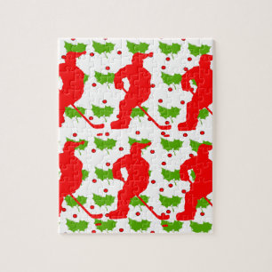 SANTA HOCKEY LEGPUZZEL