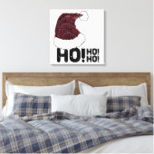 Santa Hoed met Tekst Canvas Afdruk (Insitu (Slaapkamer))
