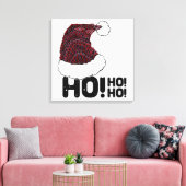 Santa Hoed met Tekst Canvas Afdruk (Insitu (Woonkamer))