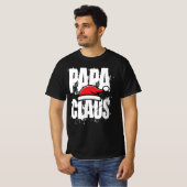 Santa Hoed Papa Claus Wit Tekst T-shirt (Voorkant volledig)