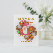 Santa Hohoho! Kerstdag en beter 's nachts Feestdagenkaart (Staand voorkant)