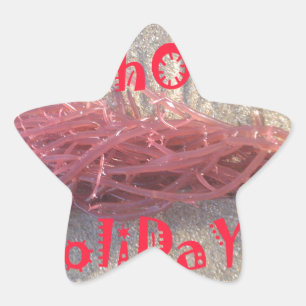 Santa HoHoHo Vrolijk Kerstfeest van doorsnee kleur Ster Sticker