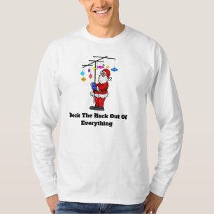 Santa Holding Decorate Antenna Kerstmis T-Shirt