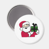 Santa Holding Gift Magneet (Voorkant / Achterkant)