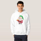 Santa Holding Star & Gift Hoodie (Voorkant volledig)