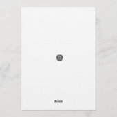 Santa Holiday Blessings Flat Card Kaart (Achterkant)