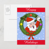 Santa Holiday Briefkaart () (Voorkant / Achterkant)