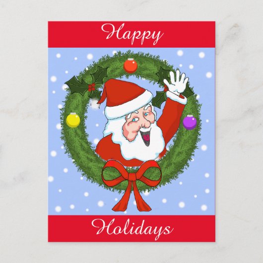 Santa Holiday Briefkaart () (Voorkant)