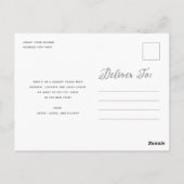 Santa Holiday Dank u Briefkaart (Achterkant)