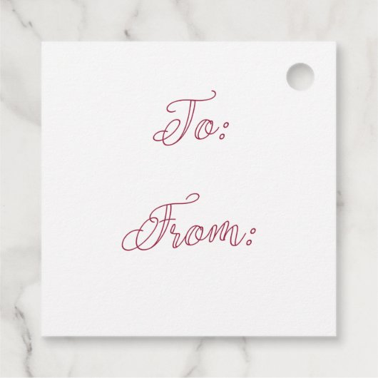 Santa Holiday dank u Gift Exchange Marine Bedankjes Labels (Achterkant)