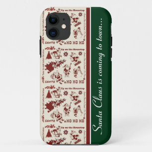 Santa Holiday iPhone 5/5S iPhone 11 Hoesje