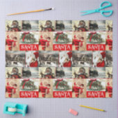  Santa Holiday Theme Decoupage Tissuepapier (Craft)