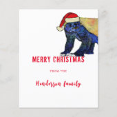 Santa Honey Badger Grappig Quote Budget (Achterkant)