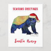 Santa Honey Badger Grappig Quote Budget (Voorkant)