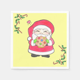 Santa houdt van Cookies Napkins Servetten