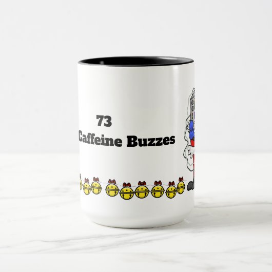 Santa Hugging Radio Kerstmis Mok (Midden)