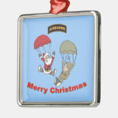 Santa II Metalen Ornament (Links)