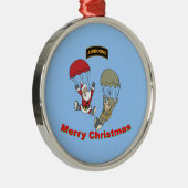 Santa II Metalen Ornament (Rechts)