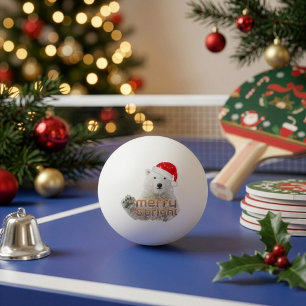 Santa IJsbeer Beary Kerst Ping Pong Bal Pingpongballen