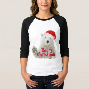 Santa IJsbeer   Beary Kerst T-Shirt