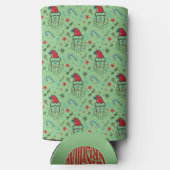 Santa illustratie Kerstmis Kousen stuffers (Achterkant)