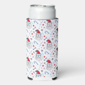 Santa illustratie Kerstmis Kousen stuffers (Seltzer Achterkant)