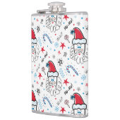 Santa illustratie Kerstmis Kousen stuffers Heupfles (Links)