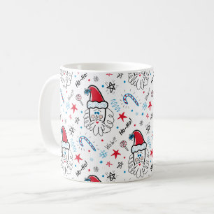 Santa illustratie Kerstmis Kousen stuffers Koffiemok
