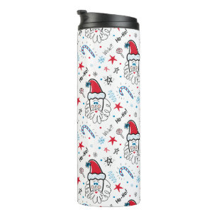Santa illustratie Kerstmis Kousen stuffers Thermosbeker