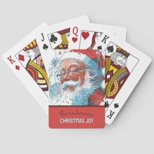  Santa Illustration Pokerkaarten (Achterkant)