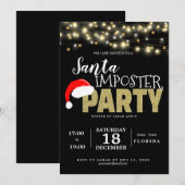 Santa imposter Christmas kantoor fancy jurk Kaart (Voorkant / Achterkant)