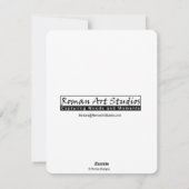 Santa in for a Swim Feestdagenkaart (Achterkant)