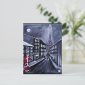 Santa in Paris Painting by Alfred Fox Briefkaart (Staand voorkant)