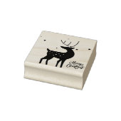 Santa in Sleigh Merry Christmas Stamp Rubberstempel (Stempel)