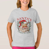 Santa in Town Kid's Christmas T-shirts (Devant)
