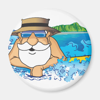 Santa in Waikiki Magneet