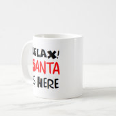 Santa is hier koffiemok (Voorkant links)