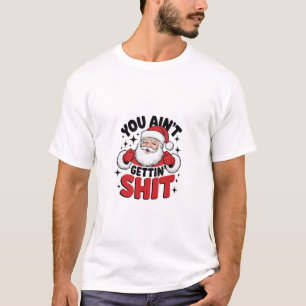 "Santa is niet onder de indruk" Bah Humbug T-shirt